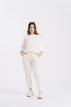 Load image into Gallery viewer, &lt;transcy&gt;Sahara Cream White Jogger Pants&lt;/transcy&gt;
